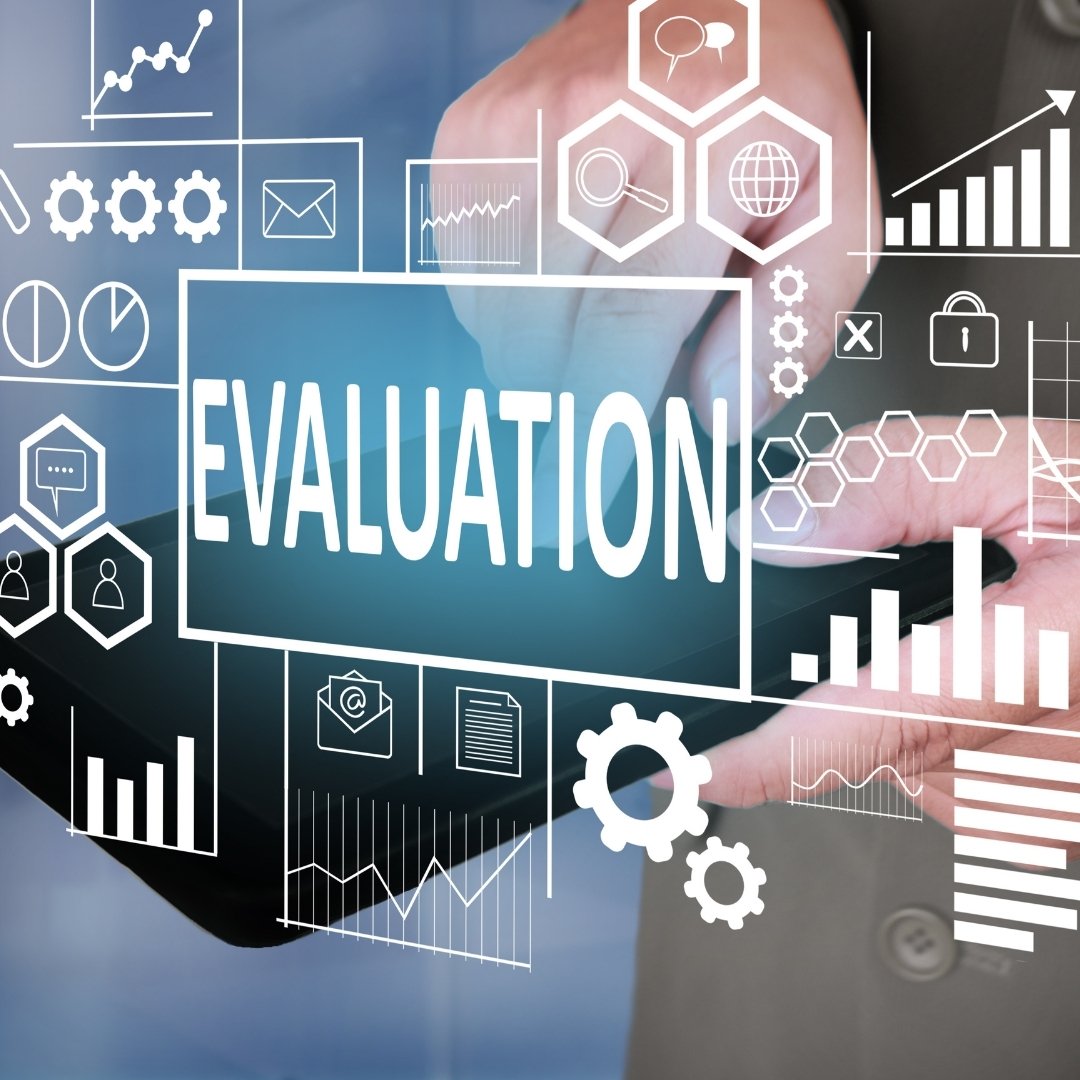 Analytics dashboard overlay representing shipment evaluation